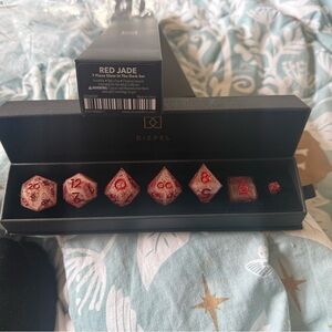 Dispel Dice Red Jade Set